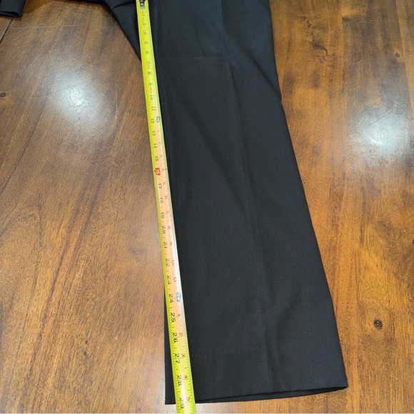 Liz Claiborne Jackie Fit Black Flat Fit Straight Leg Pants Slacks 10 Career - Picture 10 of 13
